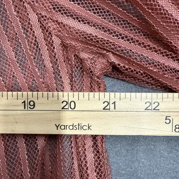 Xhilaration Women's Mauve Pink Lace Open Front Stripe Floral Cardigan Size XS - Picture 9 of 9